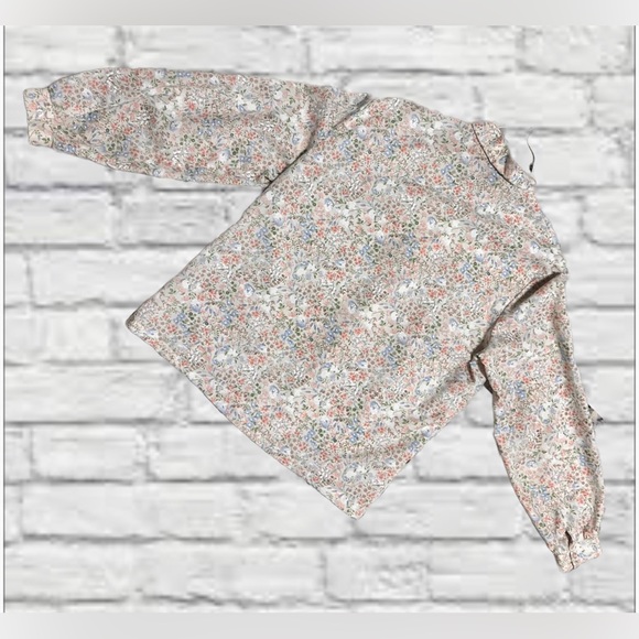 Vintage New Attitude Floral Button Down Shirt Pastel Tie Neck Size 18 Women’s - Picture 4 of 10